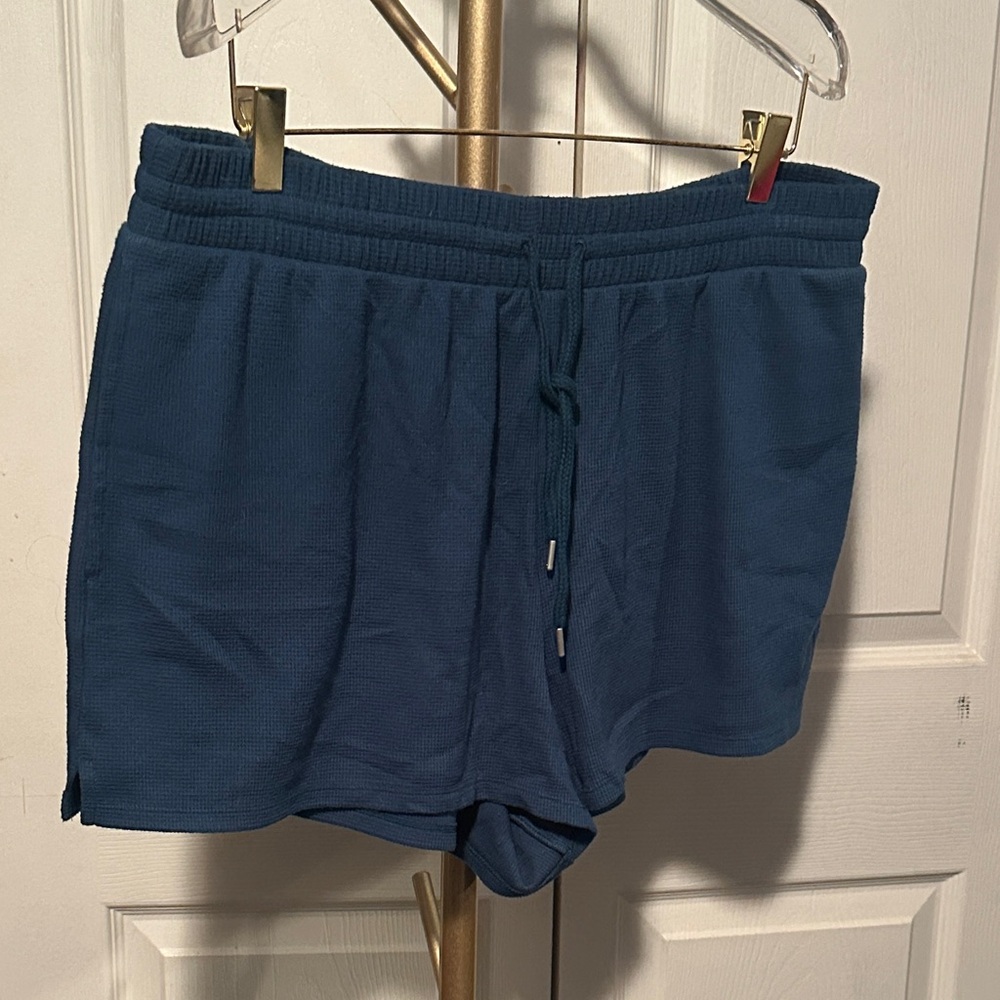 Victoria's Secret Blue Drawstring Sleep Shorts